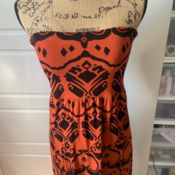 Spandex High Slit Maxi Strapless Dress - Convertible to Maxi Skirt - Picture 7 of 7